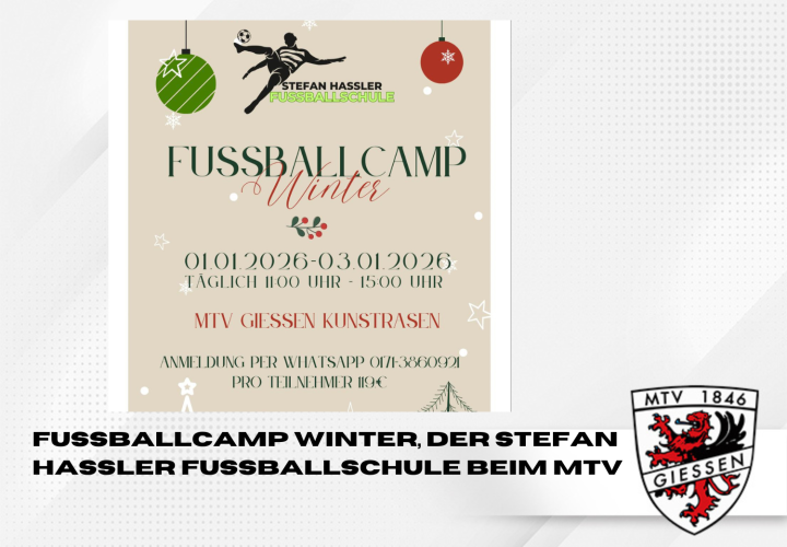 Stefan Hassler Fussballschule Winterfussballcamp beim MTV